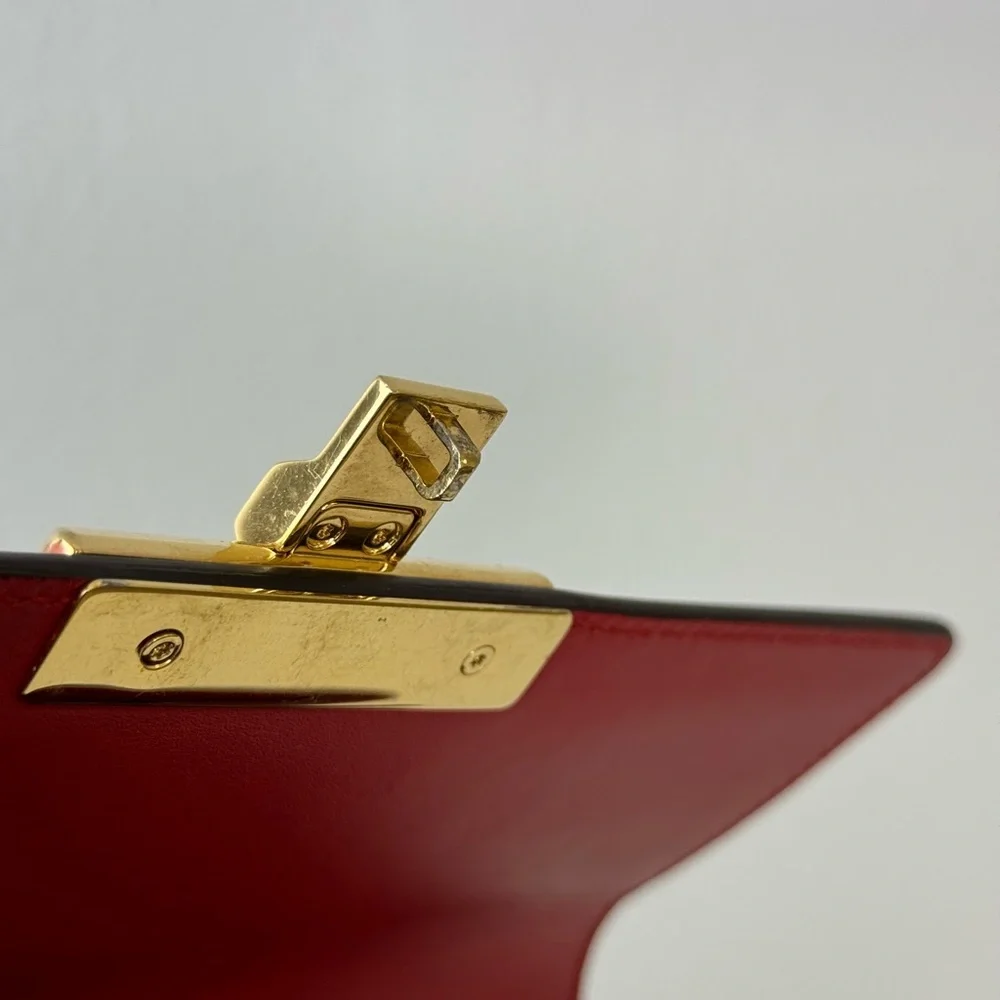 Gucci Padlock GG Coated Canvas And Leather Top Handle Bag